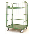 Steel Warehouse Folding Galvanized Heavy Duty Roll Container